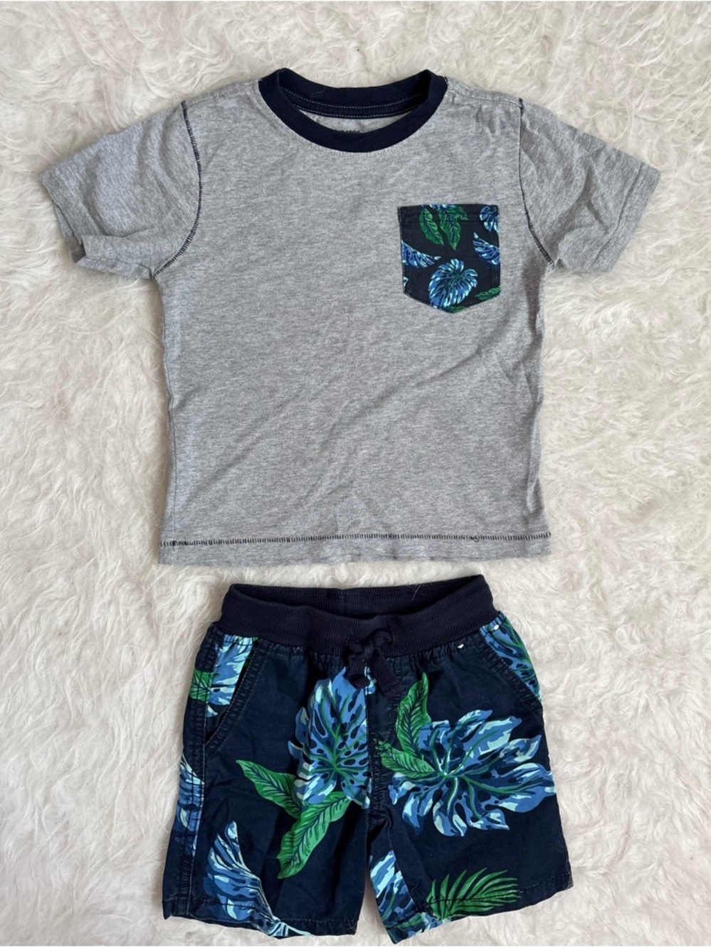 Gymboree Baby Boy Casual Tropical Vibes Matching Summer Set